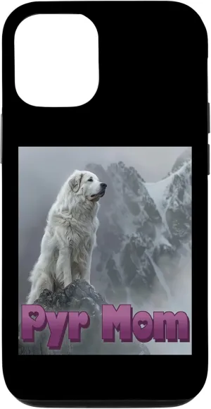 iPhone 15 Great Pyrenees Pyr Mom Love Snow Bear Mountain Dog Sheepdog Case
