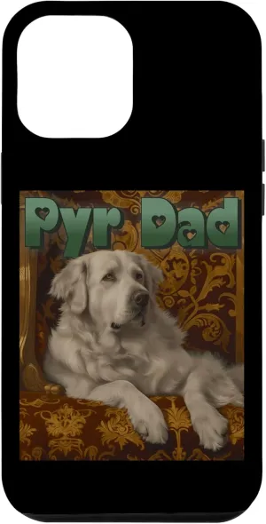 iPhone 15 Plus Great Pyrenees Pyr Dad Snow Bear Mountain Dog Sheepdog Couch Case