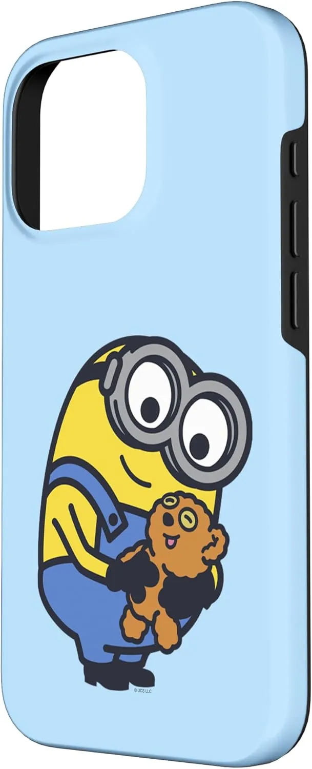 iPhone 16 Pro Despicable Me Minions Bob Holding Teddy Bear Case