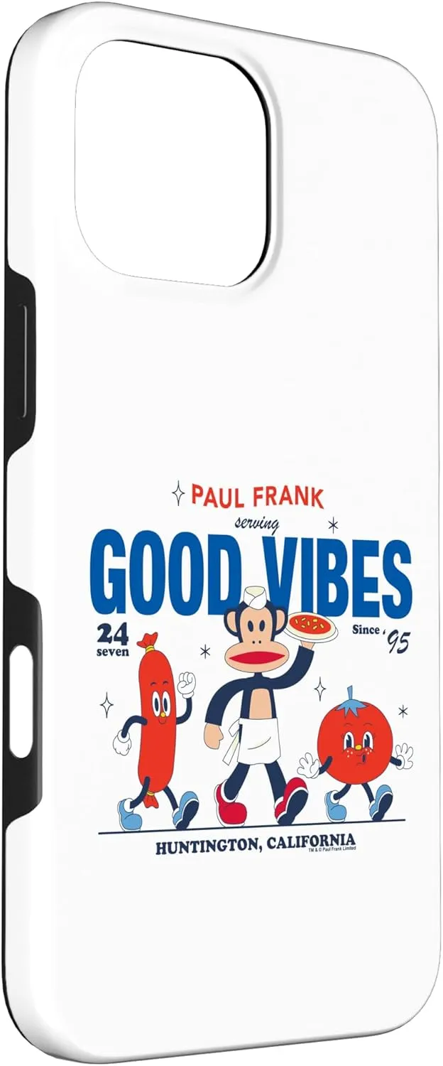 iPhone 16 Pro Max Paul Frank Diner Julius Monkey Serving Good Vibes Case