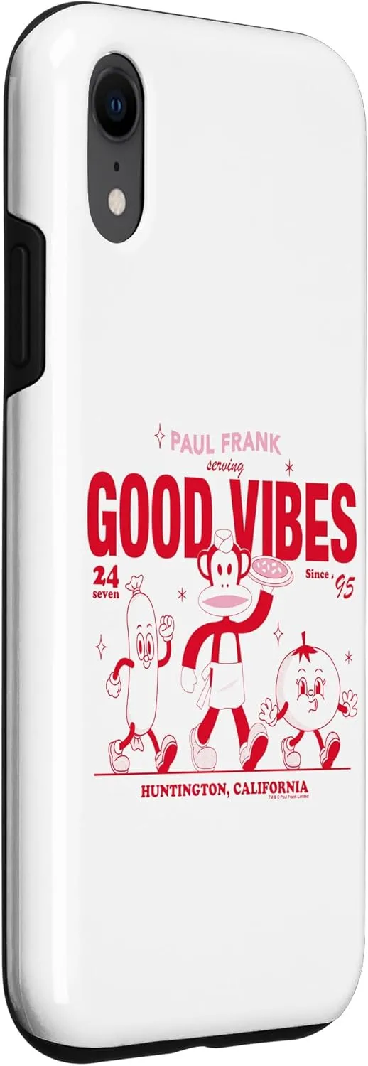 iPhone XR Paul Frank Julius The Monkey Serving Good Vibes California Case