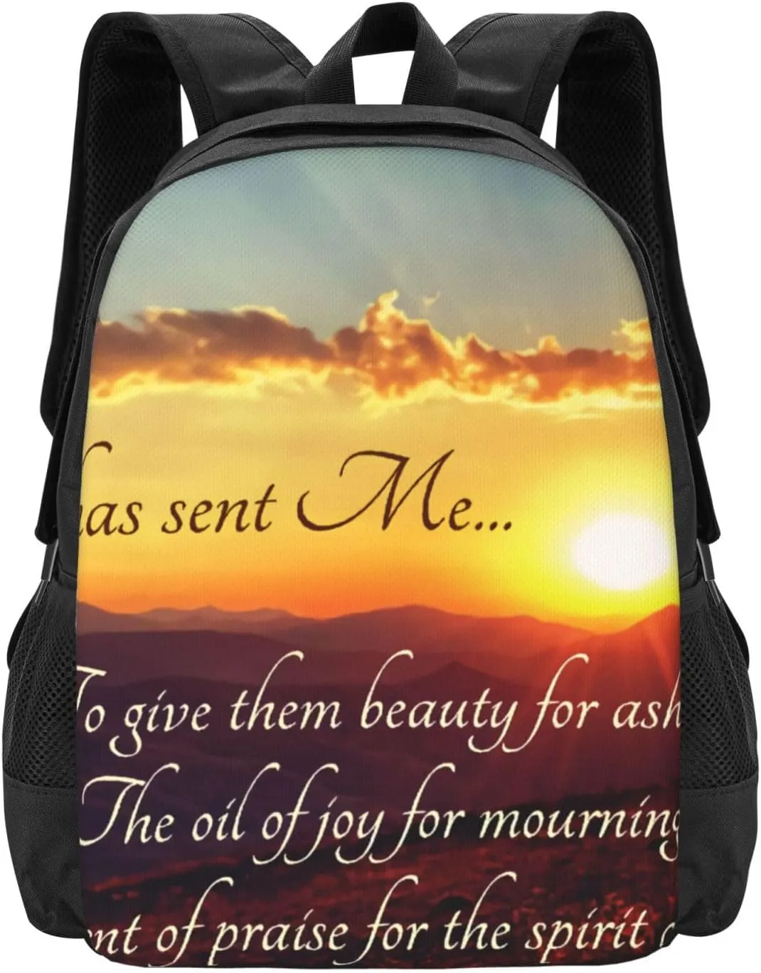 Isaiah 613 The Garment Of Praise, Bible Verse Classic Lightweight Packable Backpack Travel Casual Hiking Daypack Foldable Backpack For Men Women