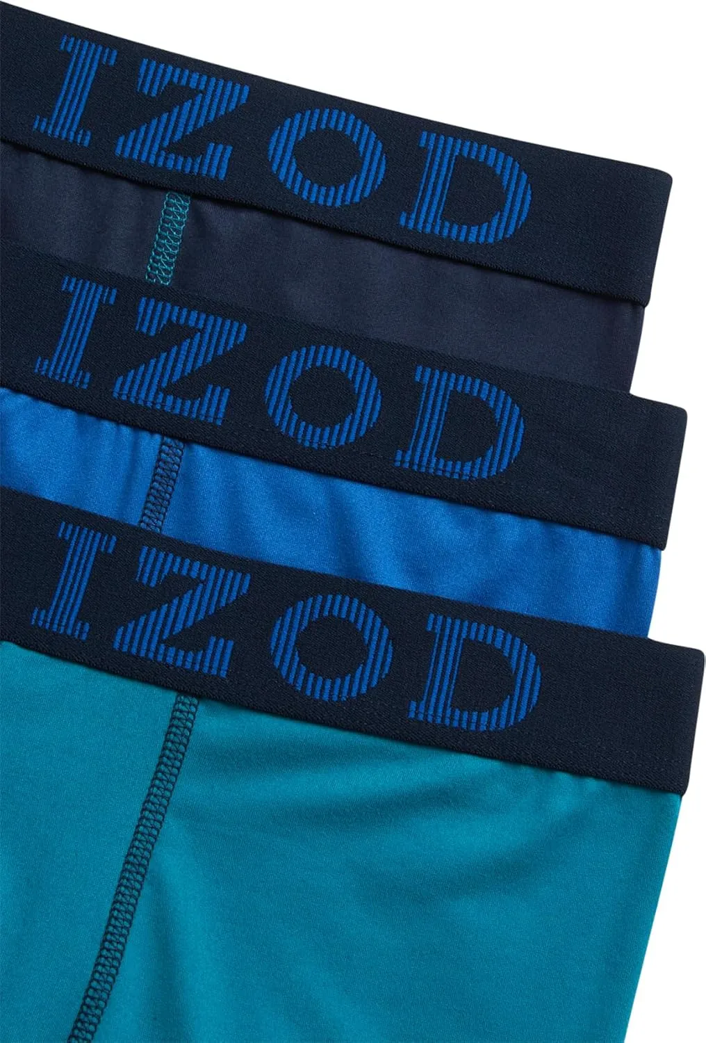 IZOD Mens Boxer Briefs - 3 Pack Soft Stretch Mens Underwear Boxers with Contour Pouch, Athletic Briefs for Men (Sizes: S-XL)