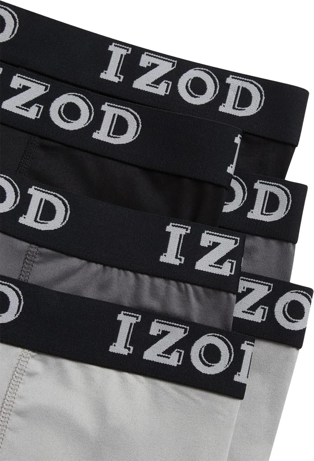 IZOD Mens Boxer Briefs - 6 Pack Soft Stretch Mens Underwear Boxers with Contour Pouch, Athletic Briefs for Men (Sizes: S-XL)