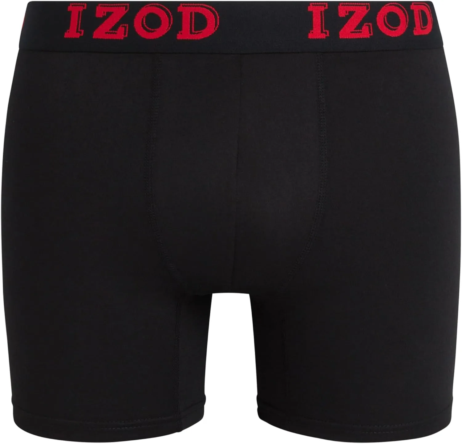 IZOD Mens Boxer Briefs - 6 Pack Soft Stretch Mens Underwear Boxers with Contour Pouch, Athletic Briefs for Men (Sizes: S-XL)