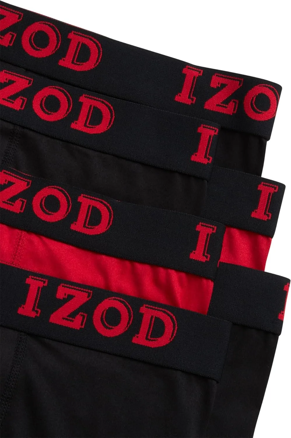 IZOD Mens Boxer Briefs - 6 Pack Soft Stretch Mens Underwear Boxers with Contour Pouch, Athletic Briefs for Men (Sizes: S-XL)