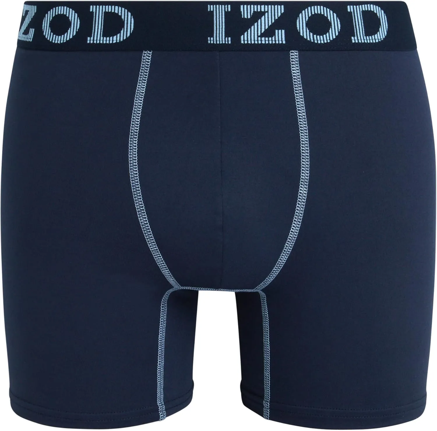 IZOD Mens Boxer Briefs - 6 Pack Soft Stretch Mens Underwear Boxers with Contour Pouch, Athletic Briefs for Men (Sizes: S-XL)