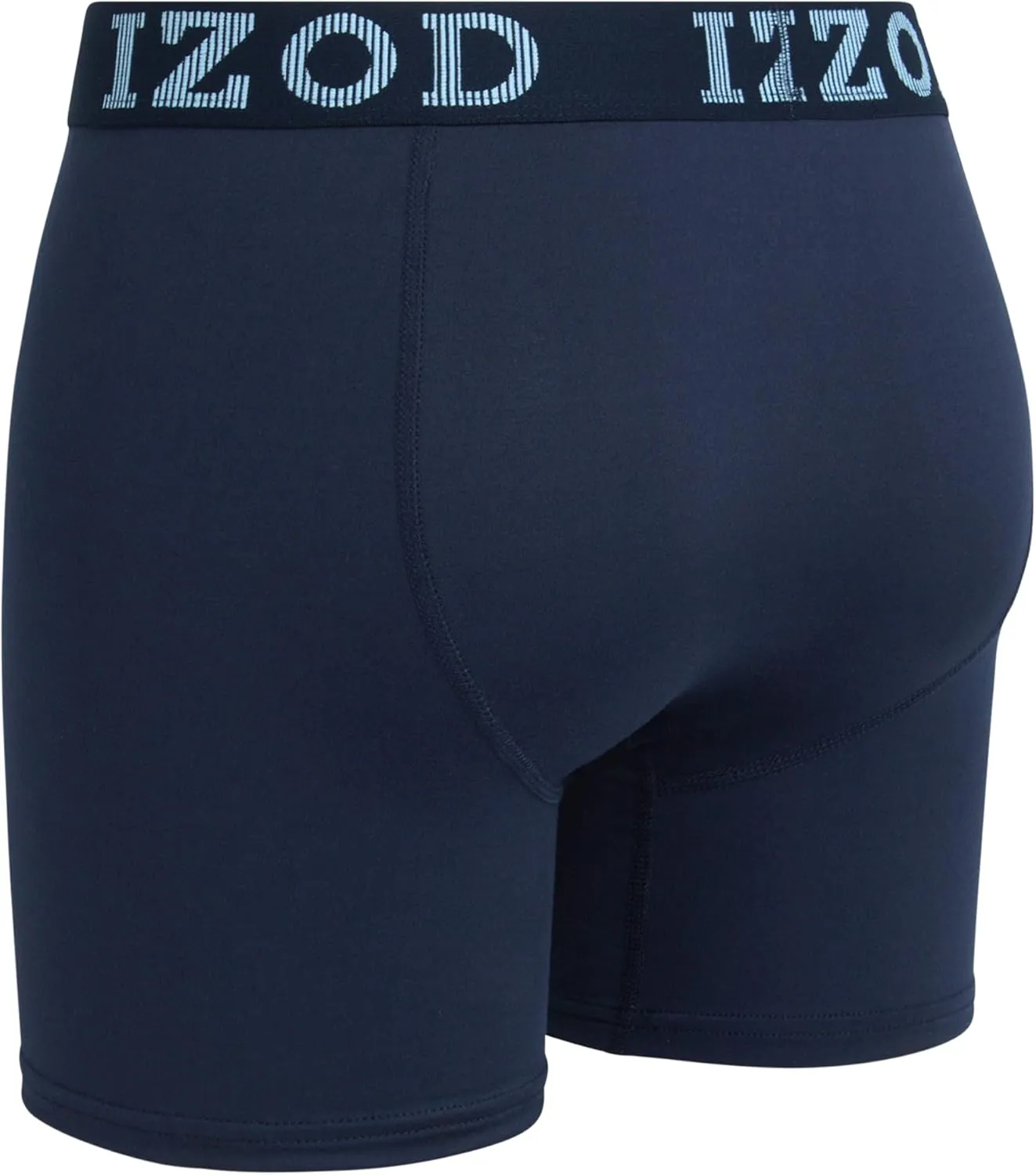 IZOD Mens Boxer Briefs - 6 Pack Soft Stretch Mens Underwear Boxers with Contour Pouch, Athletic Briefs for Men (Sizes: S-XL)