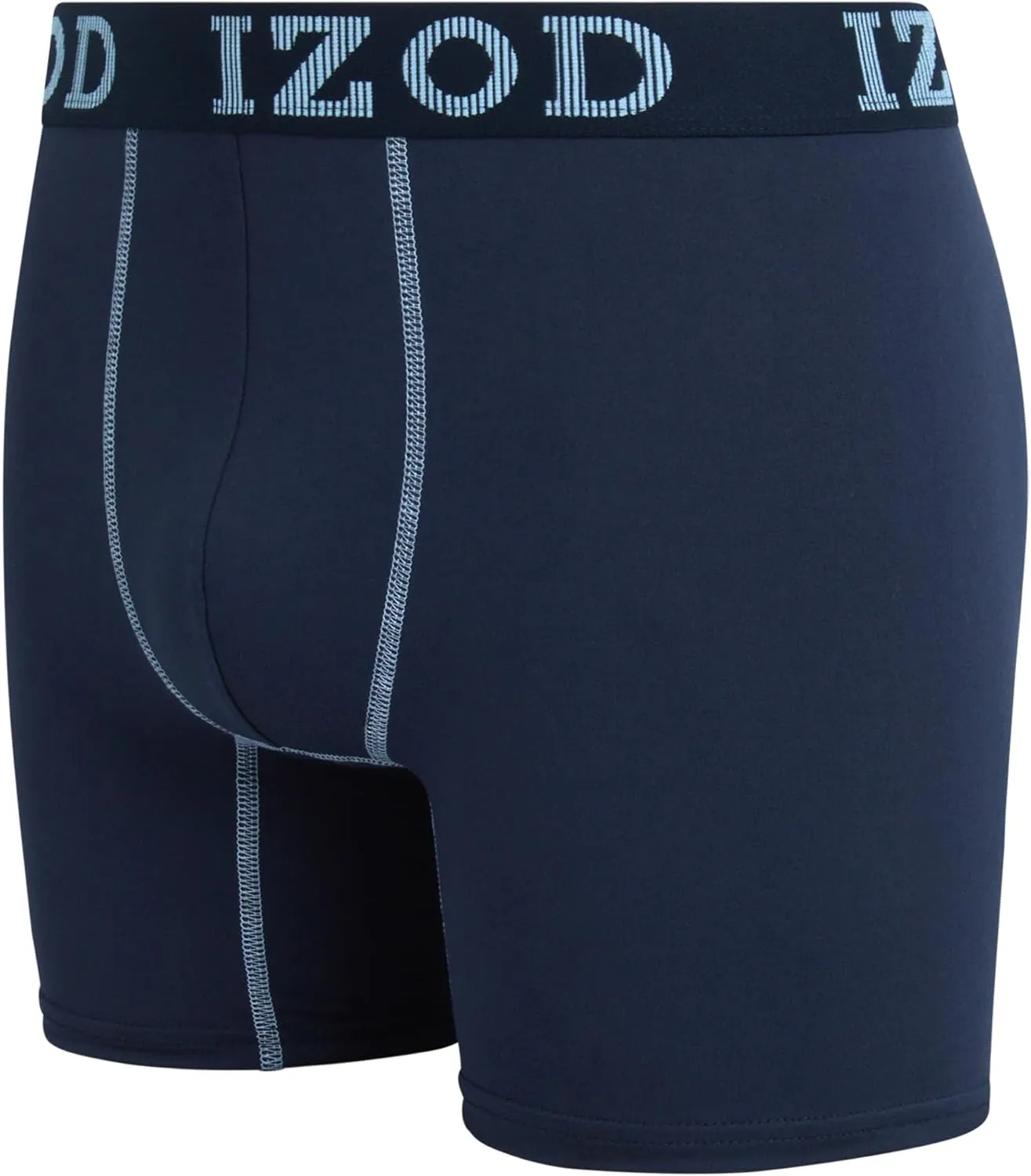 IZOD Mens Boxer Briefs - 6 Pack Soft Stretch Mens Underwear Boxers with Contour Pouch, Athletic Briefs for Men (Sizes: S-XL)