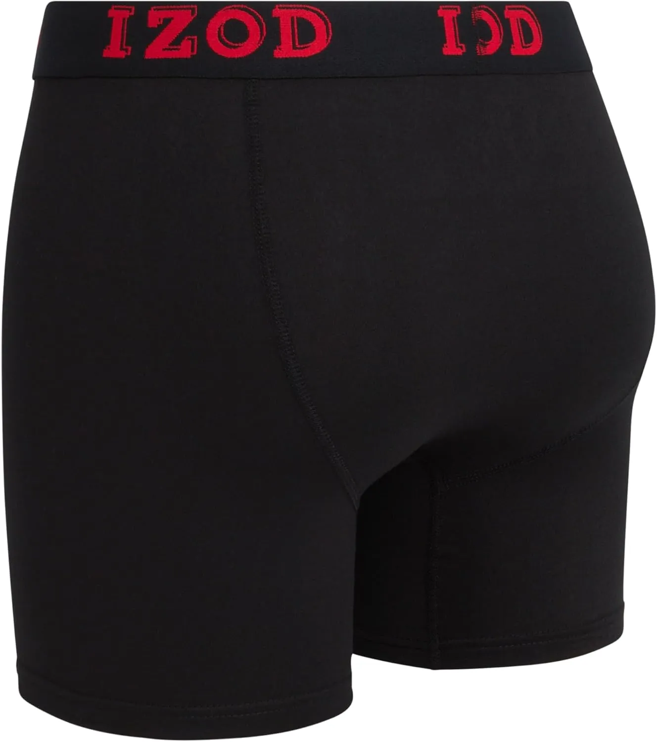 IZOD Mens Boxer Briefs - 6 Pack Soft Stretch Mens Underwear Boxers with Contour Pouch, Athletic Briefs for Men (Sizes: S-XL)