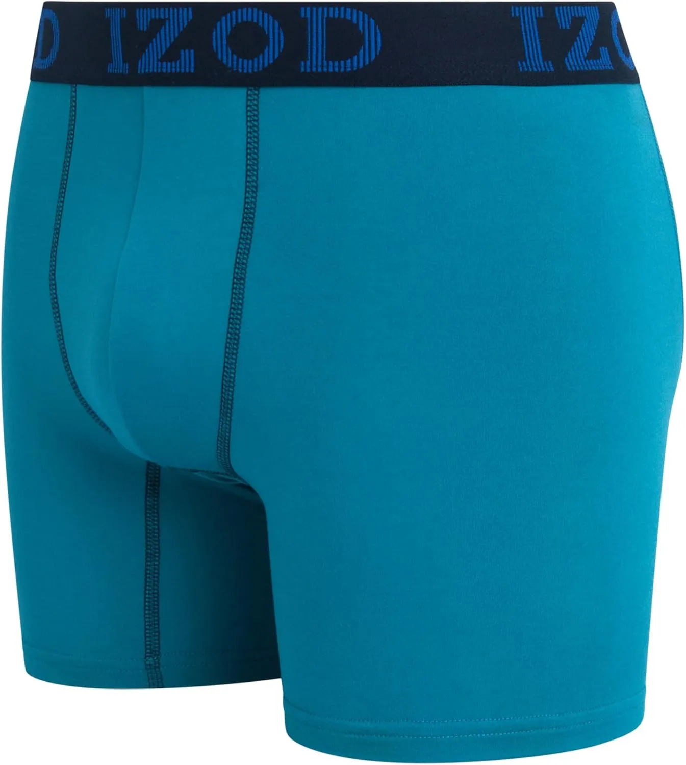 IZOD Mens Boxer Briefs - 6 Pack Soft Stretch Mens Underwear Boxers with Contour Pouch, Athletic Briefs for Men (Sizes: S-XL)