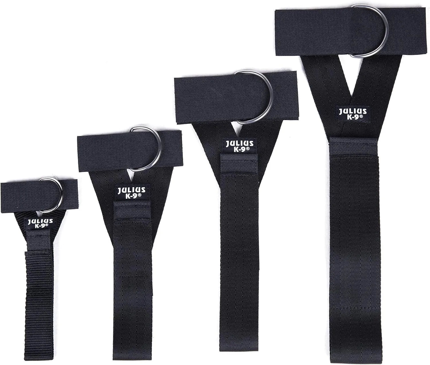 Julius-K9, 162BG-P-1-2, Y-Belt for Dogs-K9 Powerharnesses, Black, 3-4