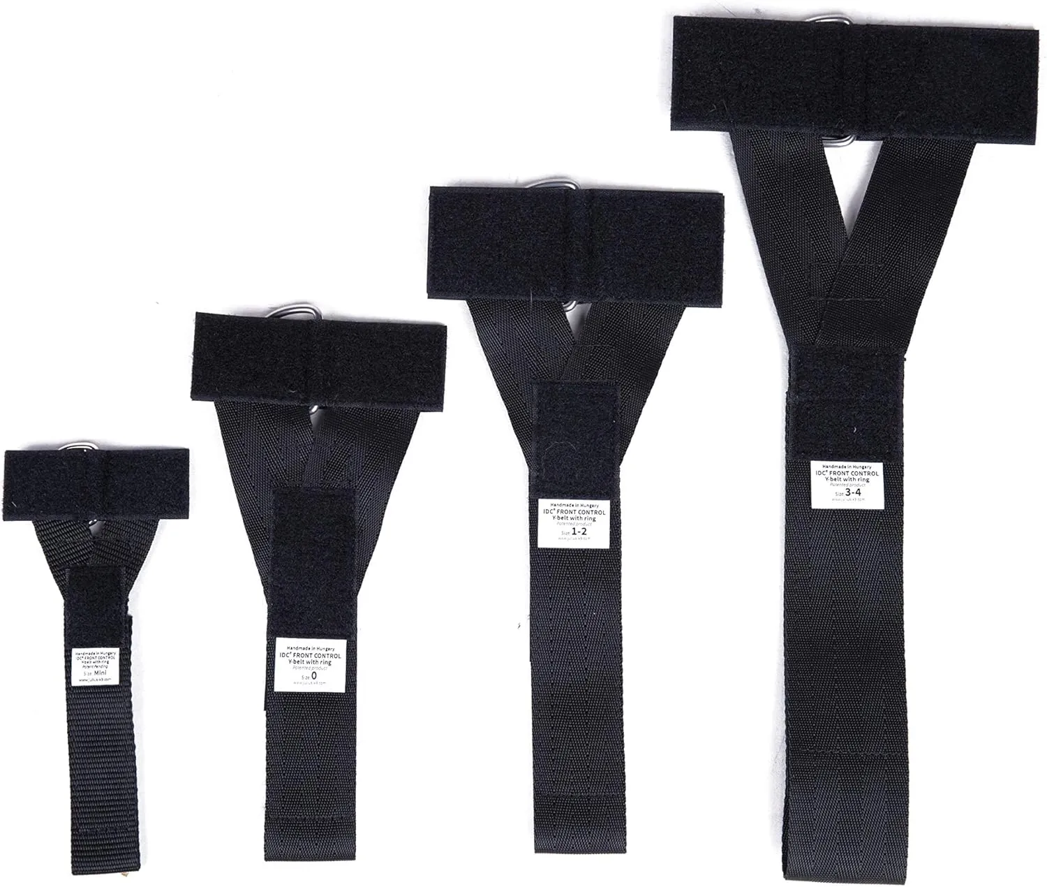 Julius-K9, 162BG-P-1-2, Y-Belt for Dogs-K9 Powerharnesses, Black, 3-4