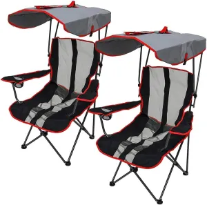 Kelsyus Red Camping Chair, 2-Pack