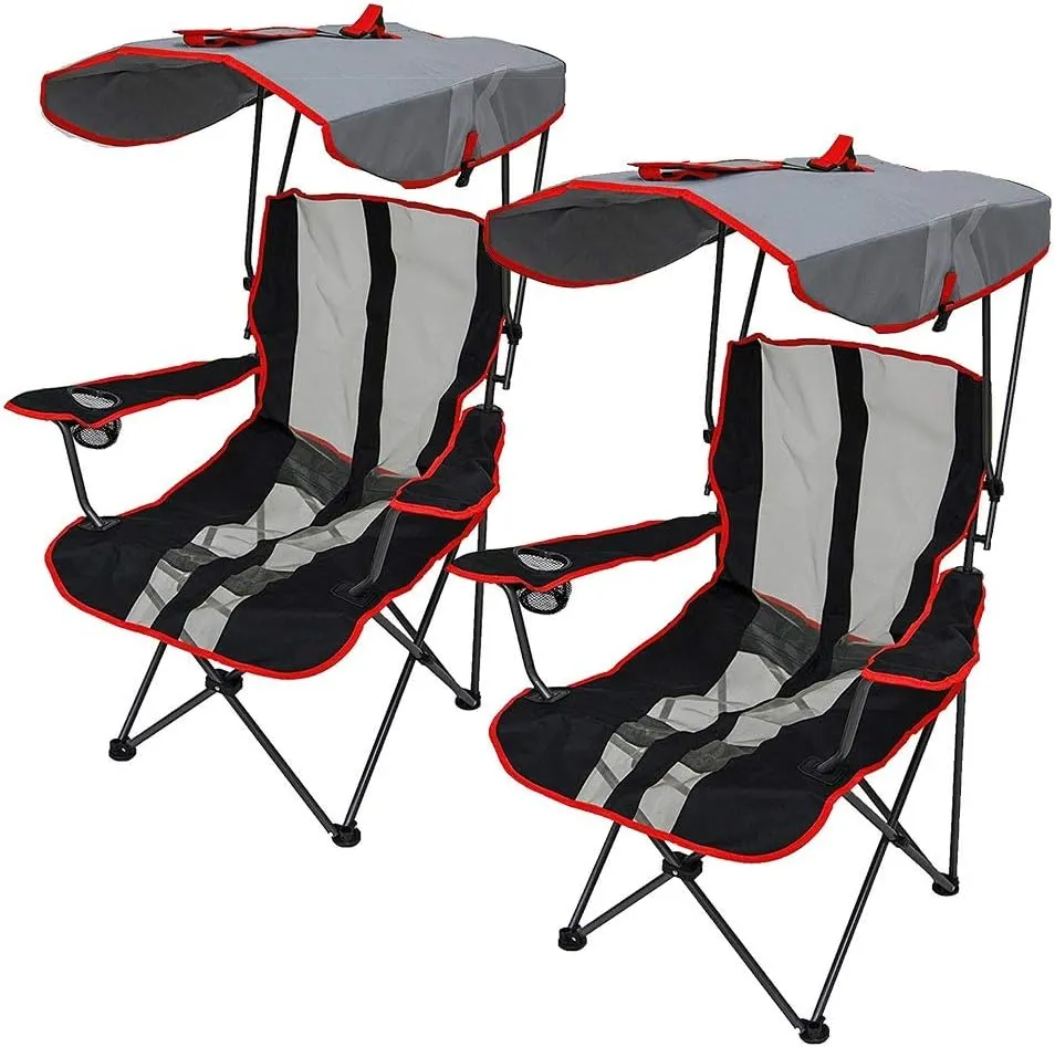 Kelsyus Red Camping Chair, 2-Pack