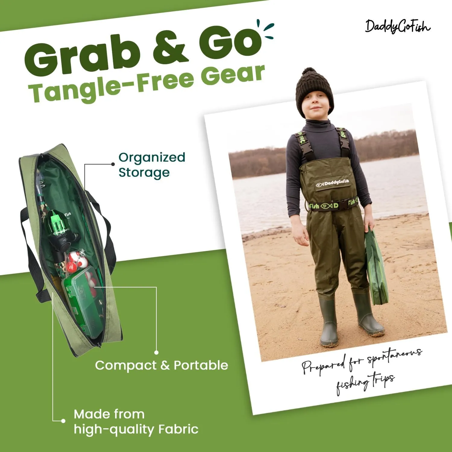 Kids Fishing Pole - Rod Reel Combo Tackle Box Starter Set - First Year Small Dock Gear Kit for Boys Girls Toddler Youth Age Beginner Little Children Junior Anglers