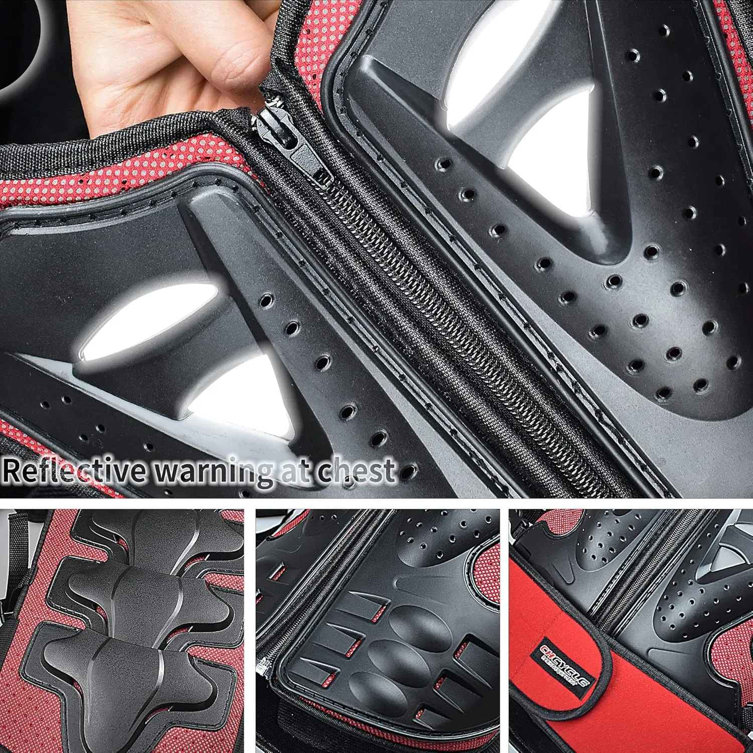 Kids Motorcycle Armor Suit Dirt Bike Gear Chest Protector Motocross for Kids Dirt Bike Chest Protective Gear with Elbow Knee Pads Guards for Cycling