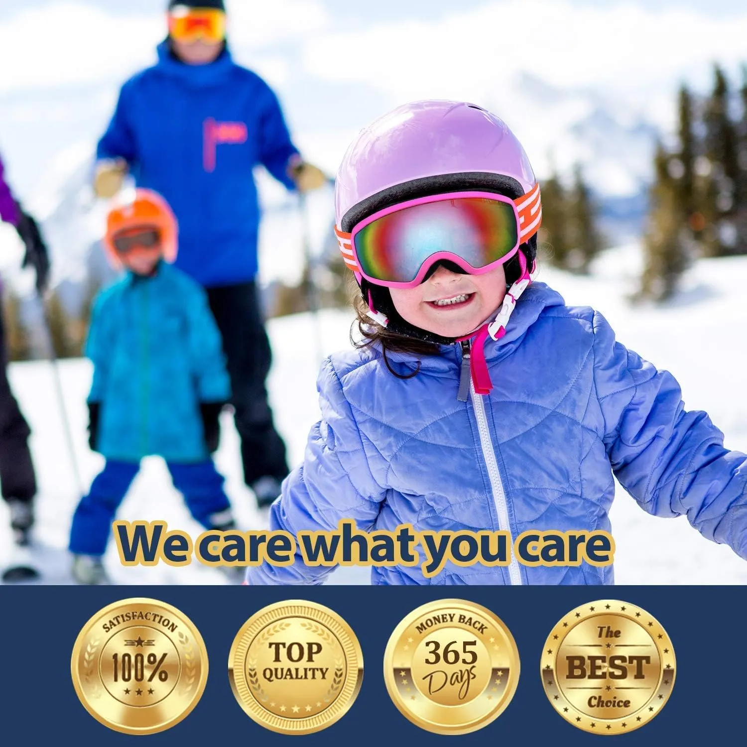 Kids Ski Goggle, Snow Ski Goggles for Kids Youth Teens Boys and Girls from 5-14