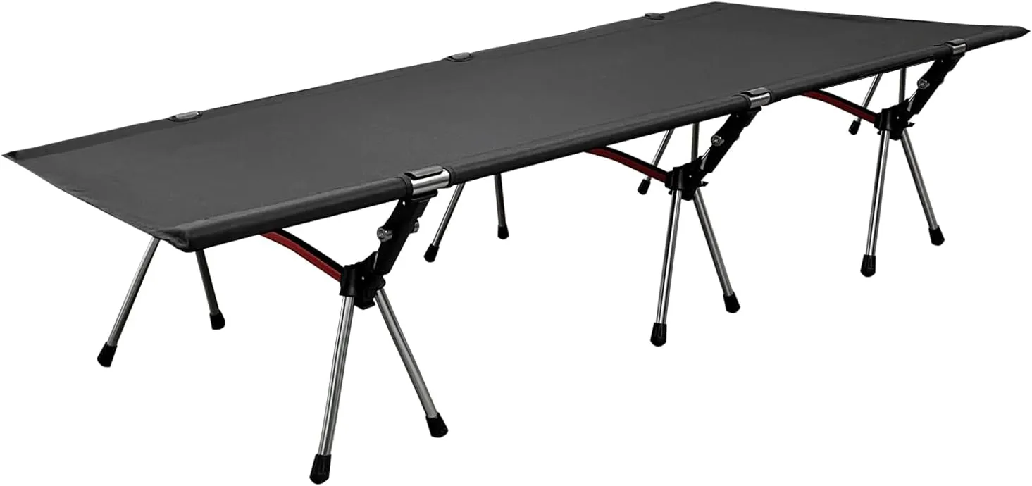 KINGROCK Camping Cot for Adults, Folding Camping Cot, Army Camping Cot, Lightweight Backpacking Cot Strong Support 330 Lbs, Tent, Outdoor, Hiking, Travel, RV, Beach