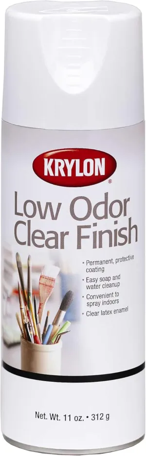 Krylon K07120 11-Ounce Low Odor Clear Matte Finish Aerosol Spray