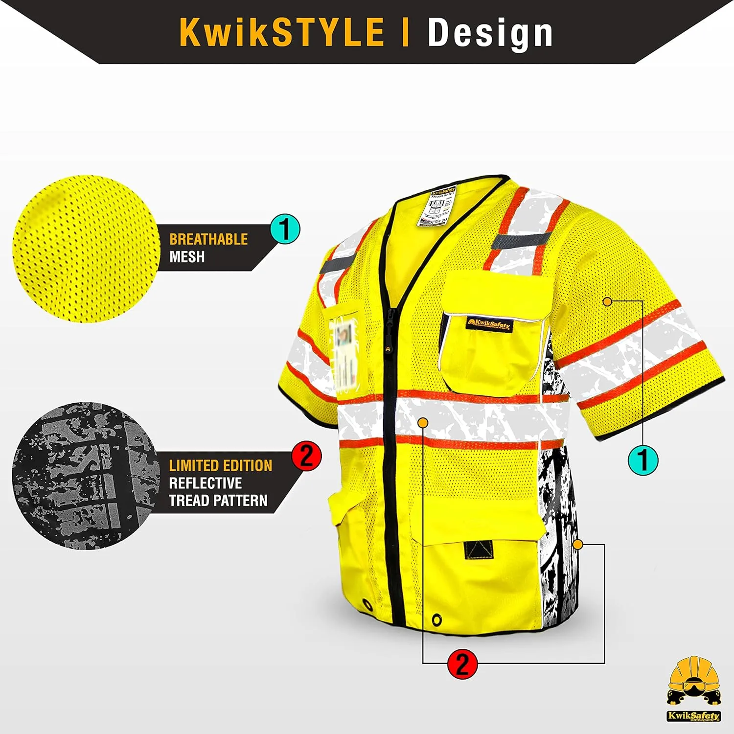 KwikSafety - Charlotte, NC - EXECUTIVE HIGHWAYBOSS Premium Safety Vest [LIMITED EDITION] Class 3 ANSI Tested OSHA Compliant