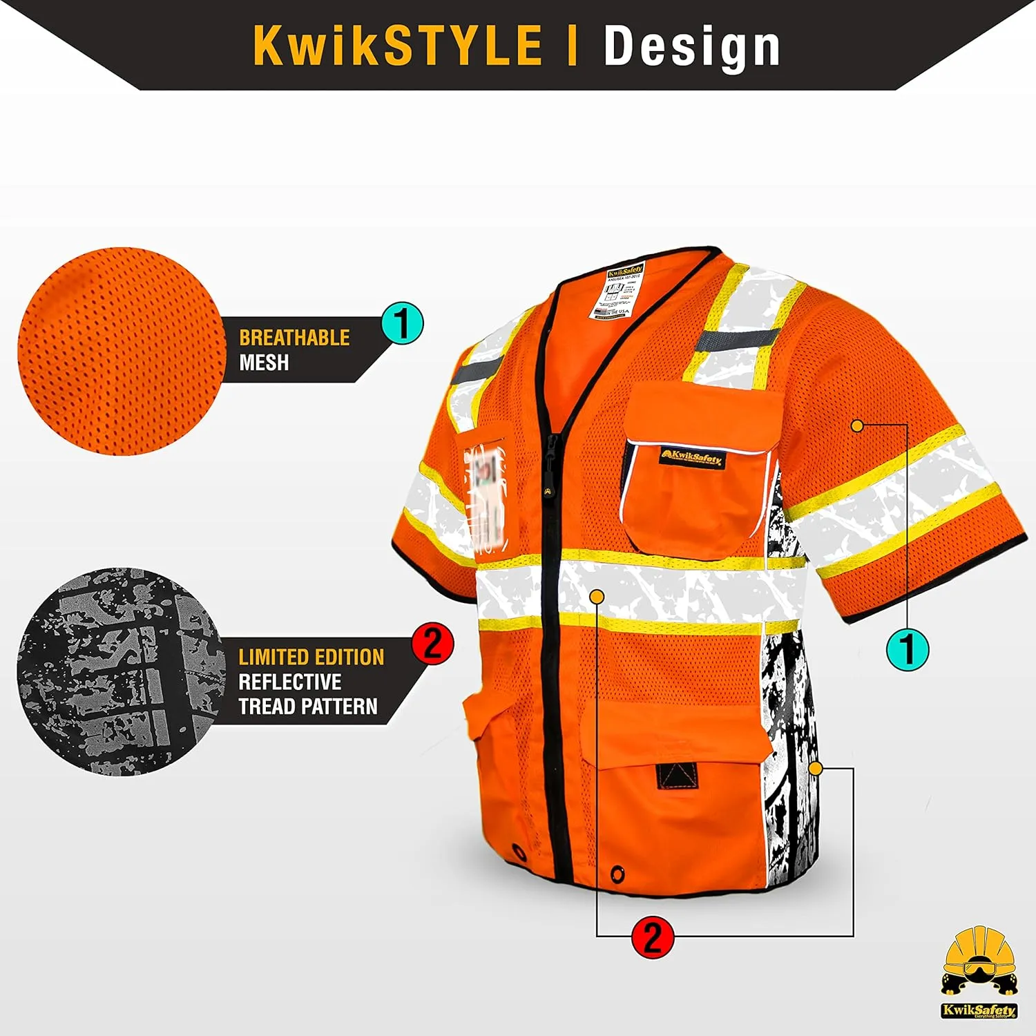 KwikSafety - Charlotte, NC - EXECUTIVE HIGHWAYBOSS Premium Safety Vest [LIMITED EDITION] Class 3 ANSI Tested OSHA Compliant