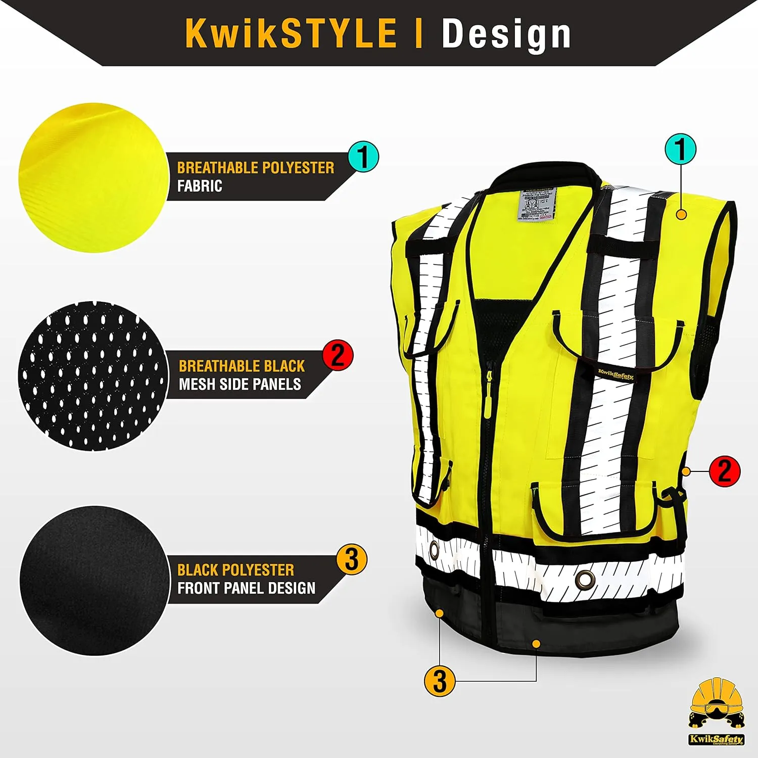 KwikSafety - Charlotte, NC - GODFATHER Class 2 Safety Vest [CUSHIONED COLLAR   TABLET POCKET] ANSI OSHA