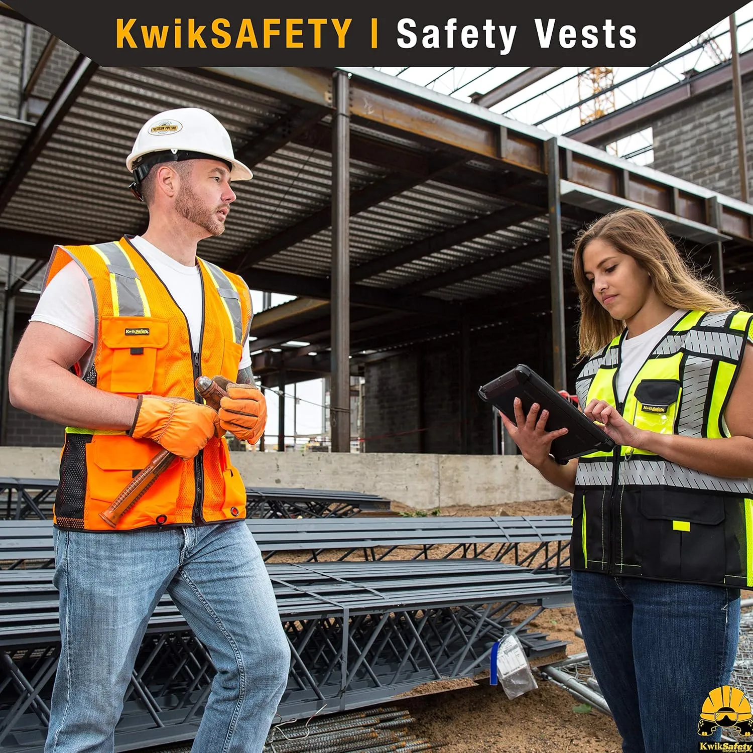 KwikSafety - Charlotte, NC - Men's & Women's Class 3 Safety Vest PPE Hi Vis Reflective ANSI OSHA