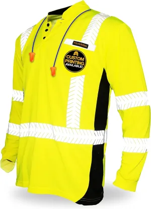KwikSafety - Charlotte, NC - Premium Long Sleeve Safety Shirts [Crew Neck, Button & Zip Collar] Class 3 ANSI Tested OSHA