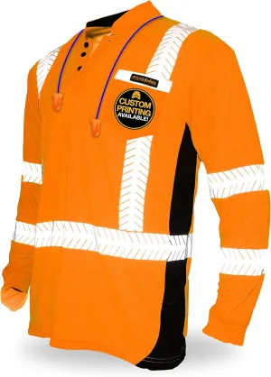 KwikSafety - Charlotte, NC - Premium Long Sleeve Safety Shirts [Crew Neck, Button & Zip Collar] Class 3 ANSI Tested OSHA