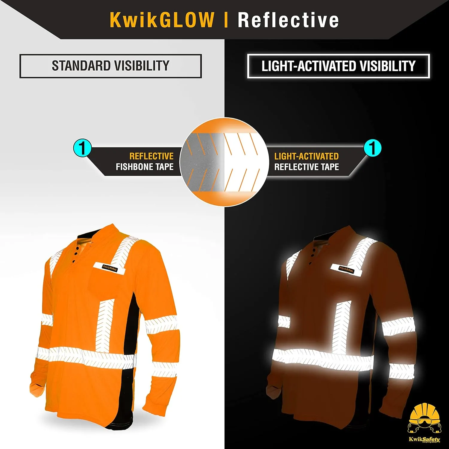 KwikSafety - Charlotte, NC - Premium Long Sleeve Safety Shirts [Crew Neck, Button & Zip Collar] Class 3 ANSI Tested OSHA