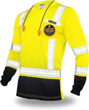 KwikSafety - Charlotte, NC - Premium Long Sleeve Safety Shirts [Crew Neck, Button & Zip Collar] Class 3 ANSI Tested OSHA