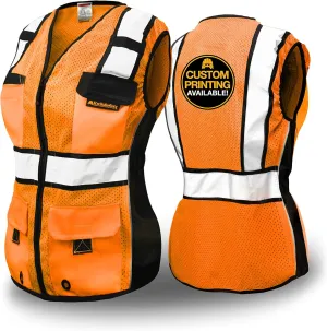 KwikSafety - Charlotte, NC - RoadBOSS Economy & Premium Safety Vest for Women [SNUG-FIT] Class 2 ANSI Tested OSHA
