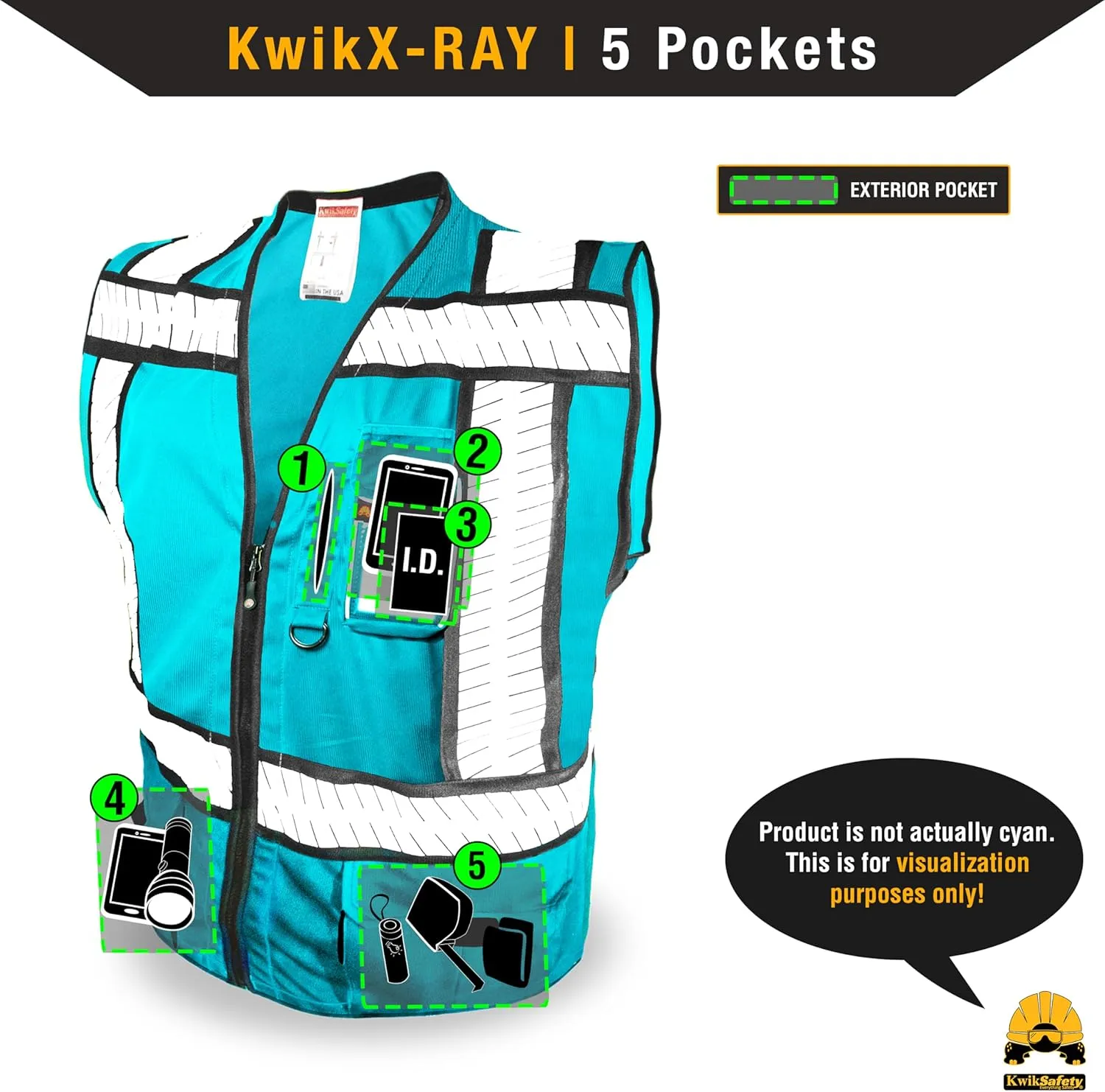 KwikSafety - Charlotte, NC - SHERIFF & SPECIALIST Safety Vest [Multi-Use Pockets & Fishbone Tape] ANSI Tested OSHA
