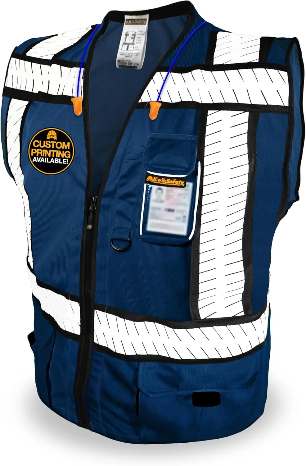KwikSafety - Charlotte, NC - SHERIFF & SPECIALIST Safety Vest [Multi-Use Pockets & Fishbone Tape] ANSI Tested OSHA