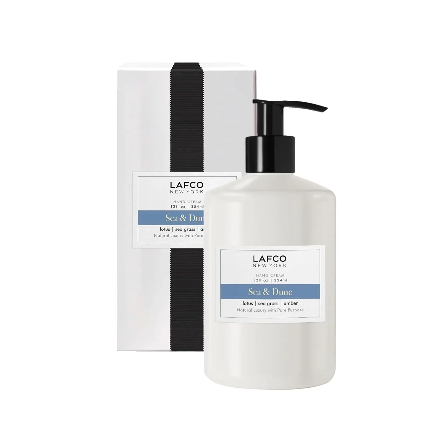 LAFCO New York Hand Cream, Sea & Dune - 12 oz - Restores & Repairs Skin - All Skin Types - Hypoallergenic, Synthetic Free & Cruelty Free - Made in Italy