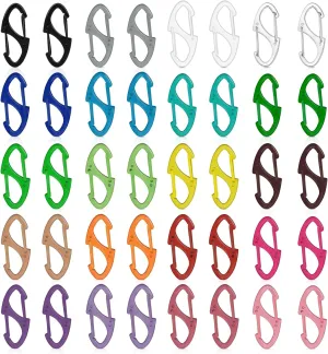 Lanyard Swivel Snap Hooks Heavy Duty Metal Lobster Claw Clasps for Backpack Charms, Zipper Pulls, Beads Projects, Colorful Little Clip