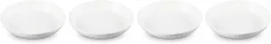 Le Creuset Stoneware Pasta Bowls, White, 9.75", Set of 4