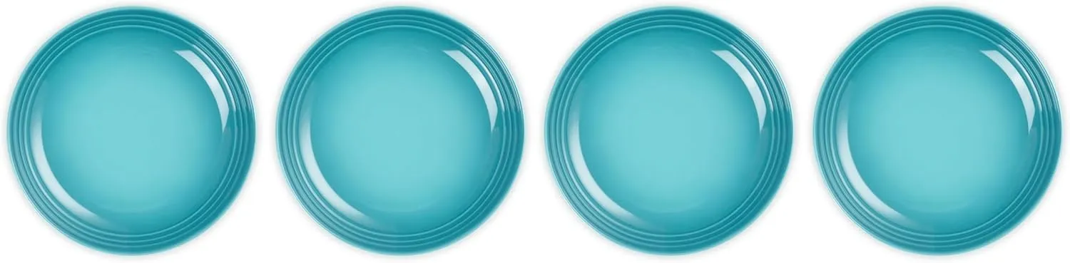 Le Creuset Stoneware Set of 4 Pasta Bowls, 8.5" each, Caribbean