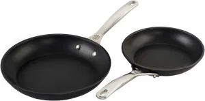 Le Creuset Toughened Nonstick PRO Cookware Set, 2 pc. (8" & 10" Fry Pan),Gray