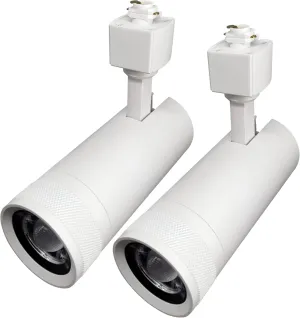 LED Track Lighting 20W Heads Dimmable Compatible with Single Circuit H-Type Track Ceiling Spotlight for Mission Critical Wall Art Exhibition Lighting 12-60° (White 4000K) 2 Pack