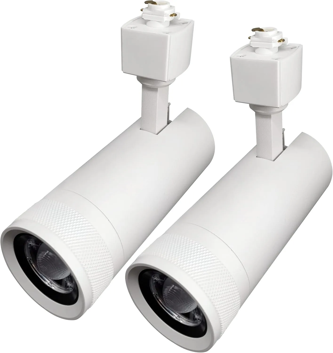LED Track Lighting 20W Heads Dimmable Compatible with Single Circuit H-Type Track Ceiling Spotlight for Mission Critical Wall Art Exhibition Lighting 12-60° (White 4000K) 2 Pack