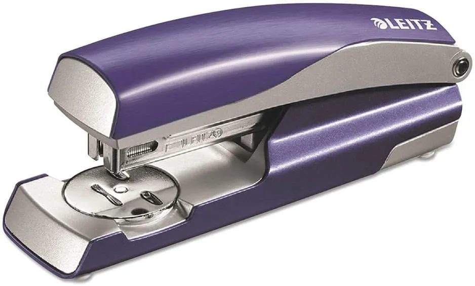 Leitz 55657069 NeXXt Series Style Metal Stapler, Full-Strip, 40-Sheet Capacity, Blue