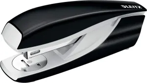 Leitz Stapler, 30 Sheet Capacity, Ergonomic Metal Body, Includes Staples, Wow Range, 55021001 - Black