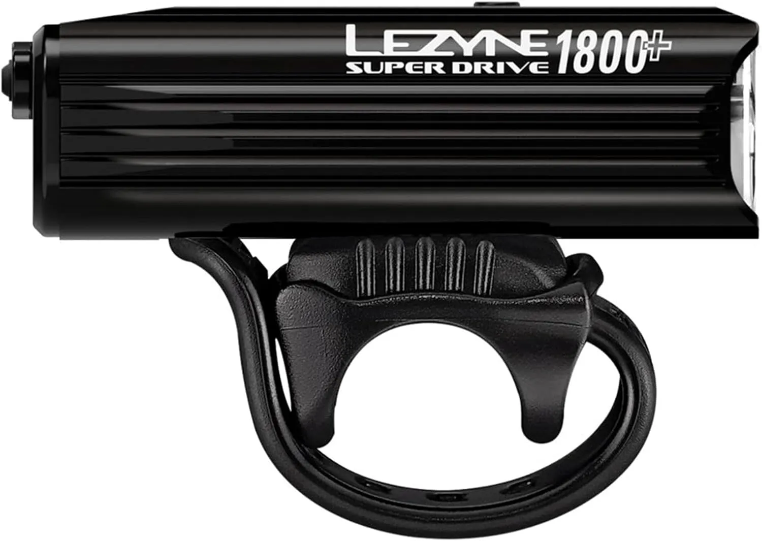 LEZYNE Super Drive Bicycle USB Rechargeable IPX7 White LED Front Light with Multiple Solid & Flash Modes | Integrated Silicone Rubber Strap Mount | Smart Connect | 1600/1800 Lumens Options