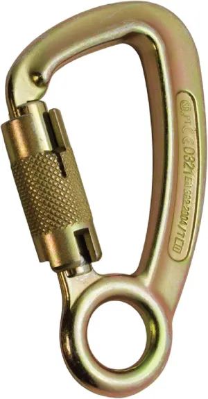 Liberty Steel - Captive Eye Auto Lock Carabiner - Gold
