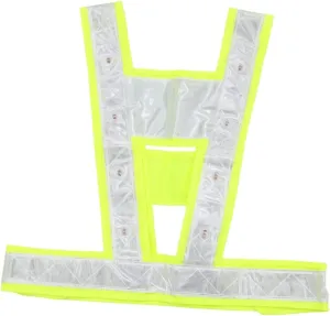 LIFKOME Reflective Vest for Running with Led Lights High Visibility for Night Walking and Day Use
