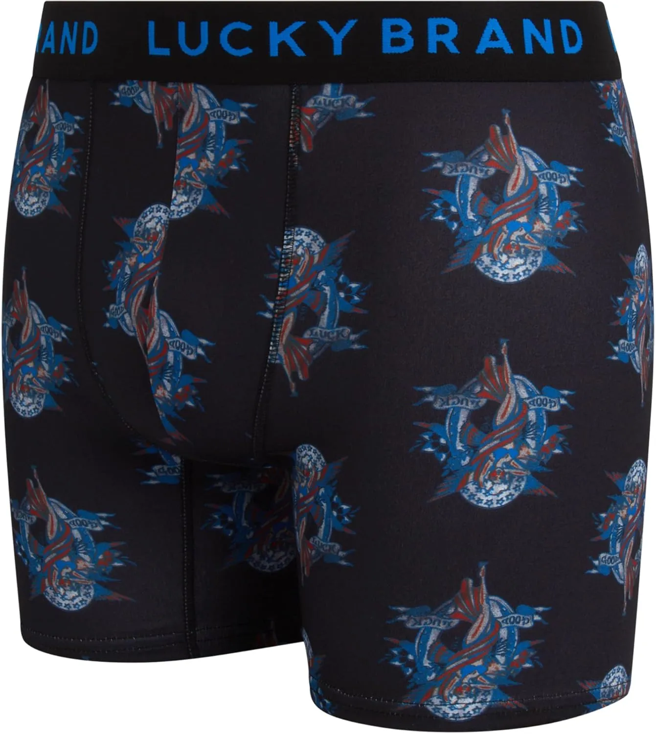 Lucky Brand Mens Boxer Briefs - 3 Pack Super Soft Mens Underwear Boxers Athletic Briefs for Men with Functional Fly (S-XXL)