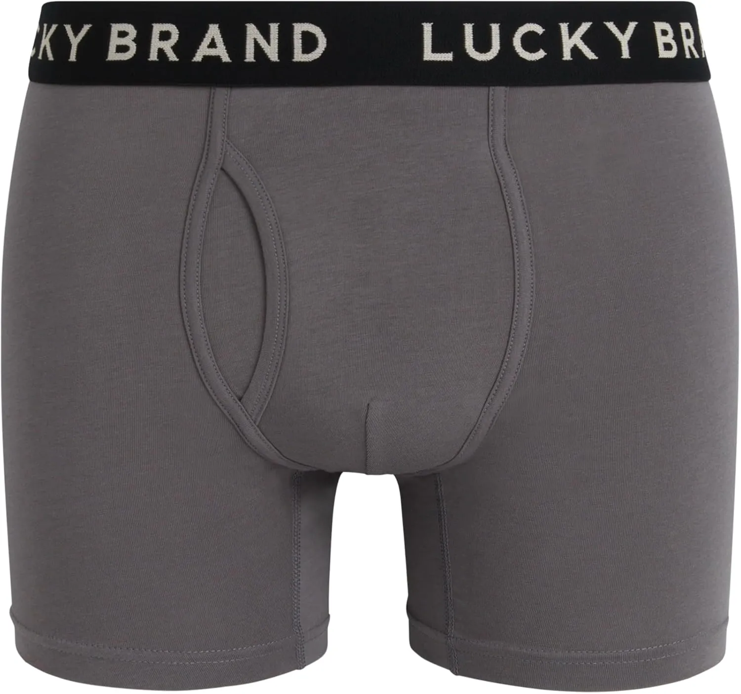 Lucky Brand Mens Boxer Briefs - 3 Pack Super Soft Mens Underwear Boxers Athletic Briefs for Men with Functional Fly (S-XXL)
