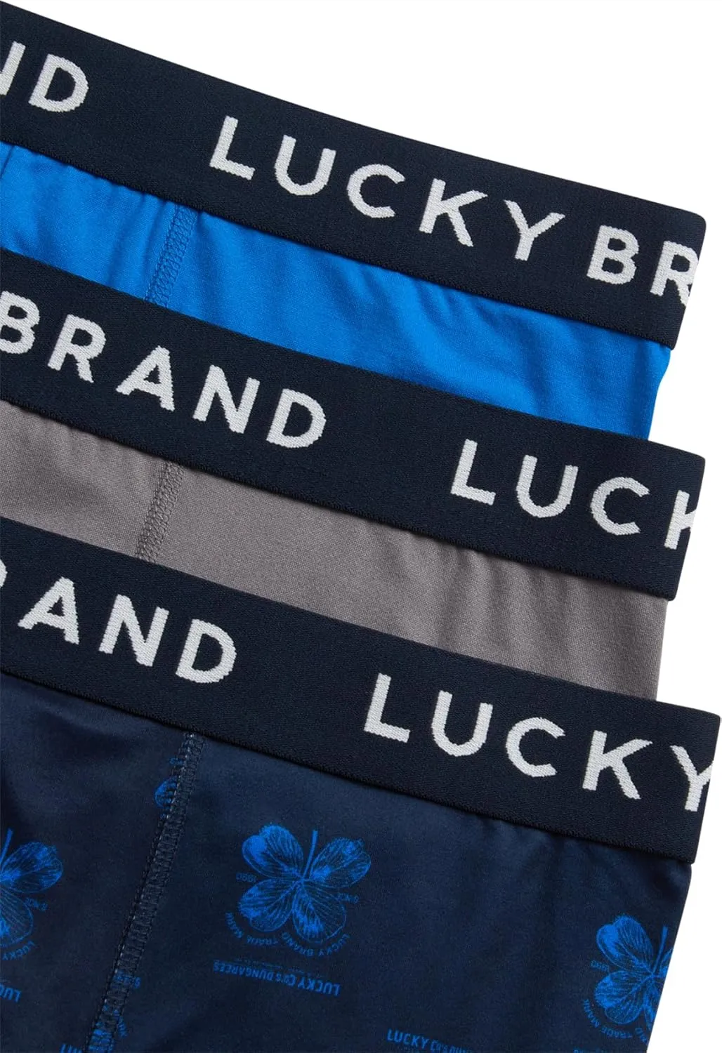 Lucky Brand Mens Boxer Briefs - 3 Pack Super Soft Mens Underwear Boxers Athletic Briefs for Men with Functional Fly (S-XXL)